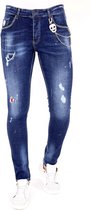 Exclusieve Heren Jeans met Studs - 1025 - Blauw