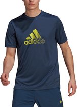 adidas - Activated Tech AEROREADY Tee - AEROREADY Sportshirt - XL - Blauw