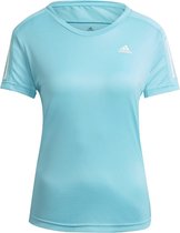 adidas - Own The Run Tee - Lichtblauw Sportshirt - S - Blauw