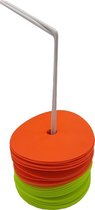 Markeerschijvenset Anti Slip Ø15 cm - Set 24 stuks - Geel / Oranje