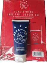Ajax gymtas met douchegel - Geschenkset voor ajax voetbal fans