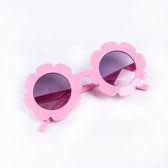 Zonnebril | Meisjes | UV 400 Bescherming | Kinder Zonnebril | Roze | Bloem | Meisjes Zonnebril