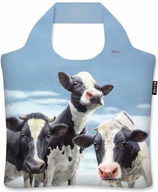 Ecozz tas - Dinnertime - Geke Hoogstins - met rits - 46x41 cm