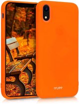 Siliconen telefoonhoesje geschikt voor Apple iPhone XR Hoesje Oranje