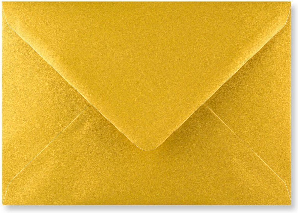 Afscheid Herstellen spontaan Gouden B6 enveloppen 12,5 x 17,5 cm 100 stuks | bol.com