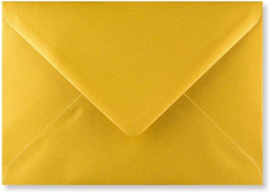 Gouden B6 enveloppen 12,5 x 17,5 cm 100 stuks | bol.com