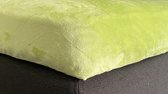 hoeslaken - 2 persoons - tot 23 cm matras dikte - onbeschrijfelijk zacht - ademend - comfortabel - topper - matras - microflanel - 160x200 -  180x200 - groen