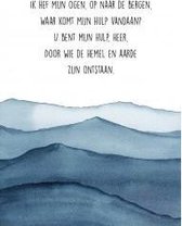 Poster ik hef mijn ogen op - Bijbel - Christelijk - Majestic Ally - 1 stuk