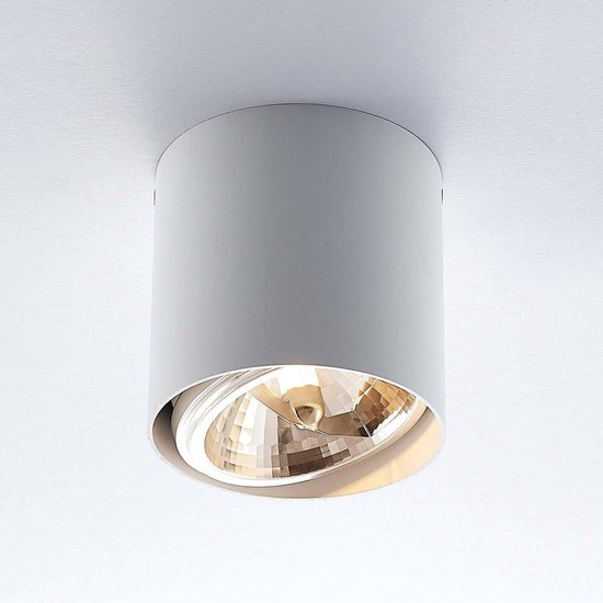 Arcchio - plafondlamp - 1licht - metaal, aluminium - H: 12 cm - G9 - wit