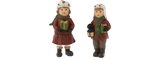 J-line Kind Kerst Poly Groen/Rood Assortment Van 2