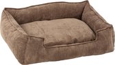 J-Line Hondenbed Ribfluweel Bruin Extra Large
