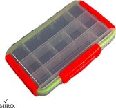 MIRO Viskoffer Tacklebox Organizer Transparant Handig Klik Systeem Maat M