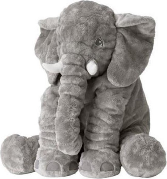 Pluche olifant grijs 60 cm grote baby knuffel olifant - leuk kraamkado |  bol.com