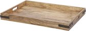 Dienblad Rechthoek - Plateau - Bruin - 35.5x51xh5cm - Hout