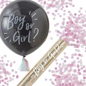 Gender Reveal Ballon + Confetti kanon GIRL