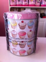Creative Tops set van 3 voorraadbussen met cupcakeprint