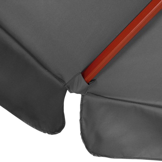 Kingsleeve Parasol 330cm – UV Bescherming 80+ Waterafstotend - Antraciet