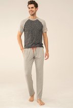 Feyza - Bijpassende Pyjamas Voor Koppels, Heren, Grijs - XL