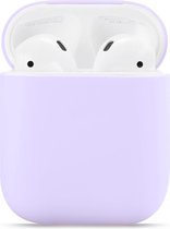 Bee's - Airpods Hoesje Siliconen Case - Lila - Soft Case - Flip Cover - Airpods Case - Airpods 1 - Airpods 2