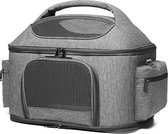 Dogs&Co Luxe Carrier bag gris pour petits chiens ou chats - Sac de voyage Chiens - Sac de voyage Chats - 42x30x34cm