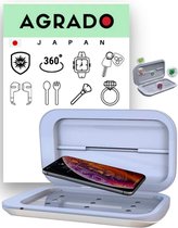 AGRADO UV-sterilisator S1 | UV- desinfectiebox voor o.a. smartphones, oordopjes, horloges, sieraden | Wit