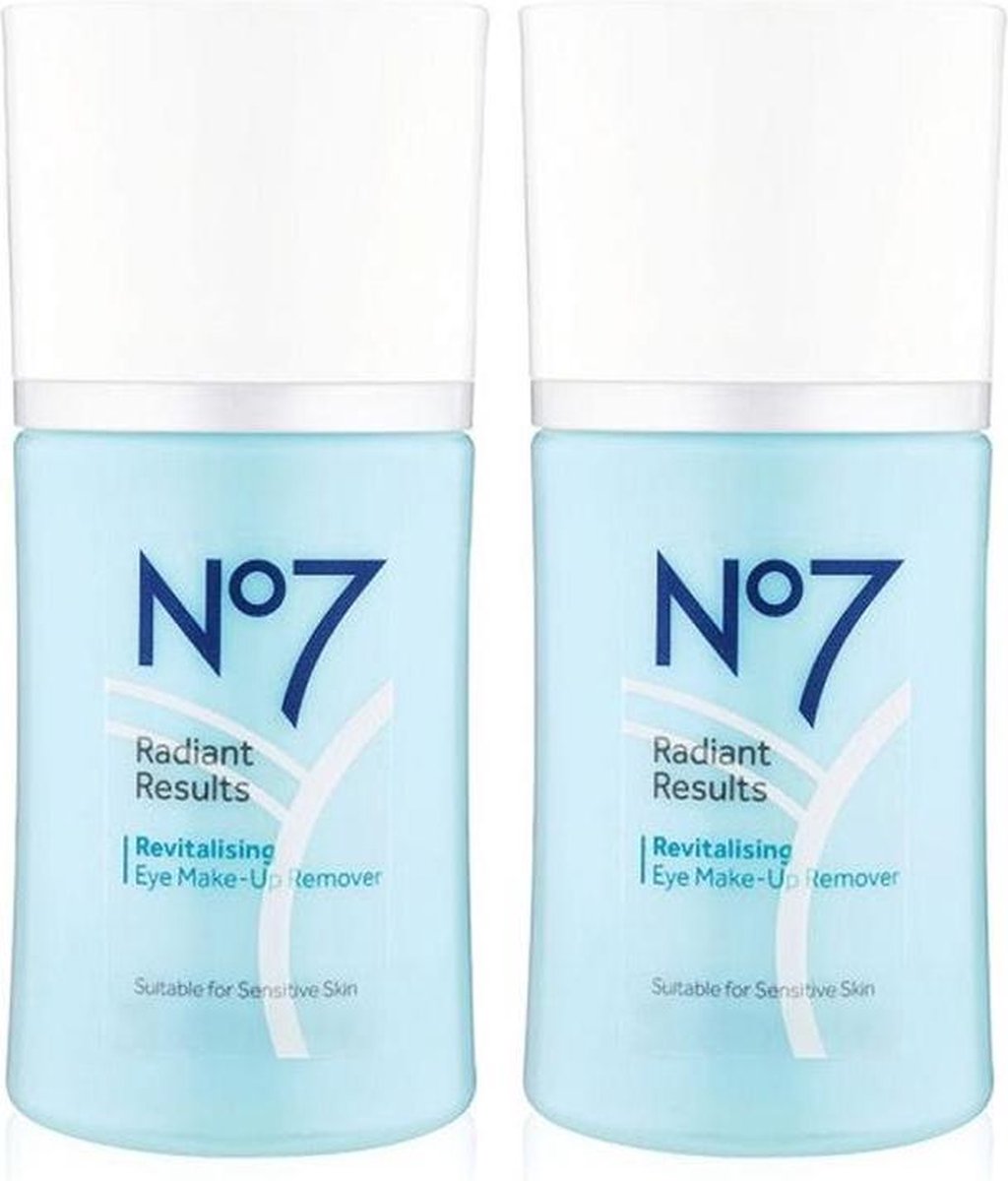 No7 Radiant Results Revitalising Eye Make-Up Remover - gezichtsreiniging - 2x100ml