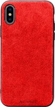 iPhone XS Max Hoesje Alcantara 2020 - Rood