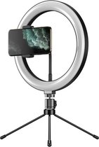 APEXEL Led Ring Tripod Stand Holder - Selfie Ring -  4.0 tot 6.5 inch