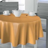 Bonita tafelzeil - 160cm rond - Zalm oranje - 18U/03 - PVC - Afwasbaar - Extra sterk - Beschermrand