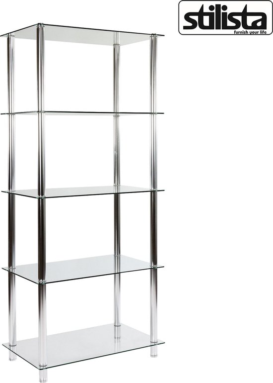 Vitrine Stilista - vitrine avec verre - vitrine - armoire - 5 étagères -  dimensions 60... | bol.com