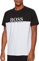 Hugo Boss Hugo Boss Jacquard T-shirt - Mannen - zwart - wit