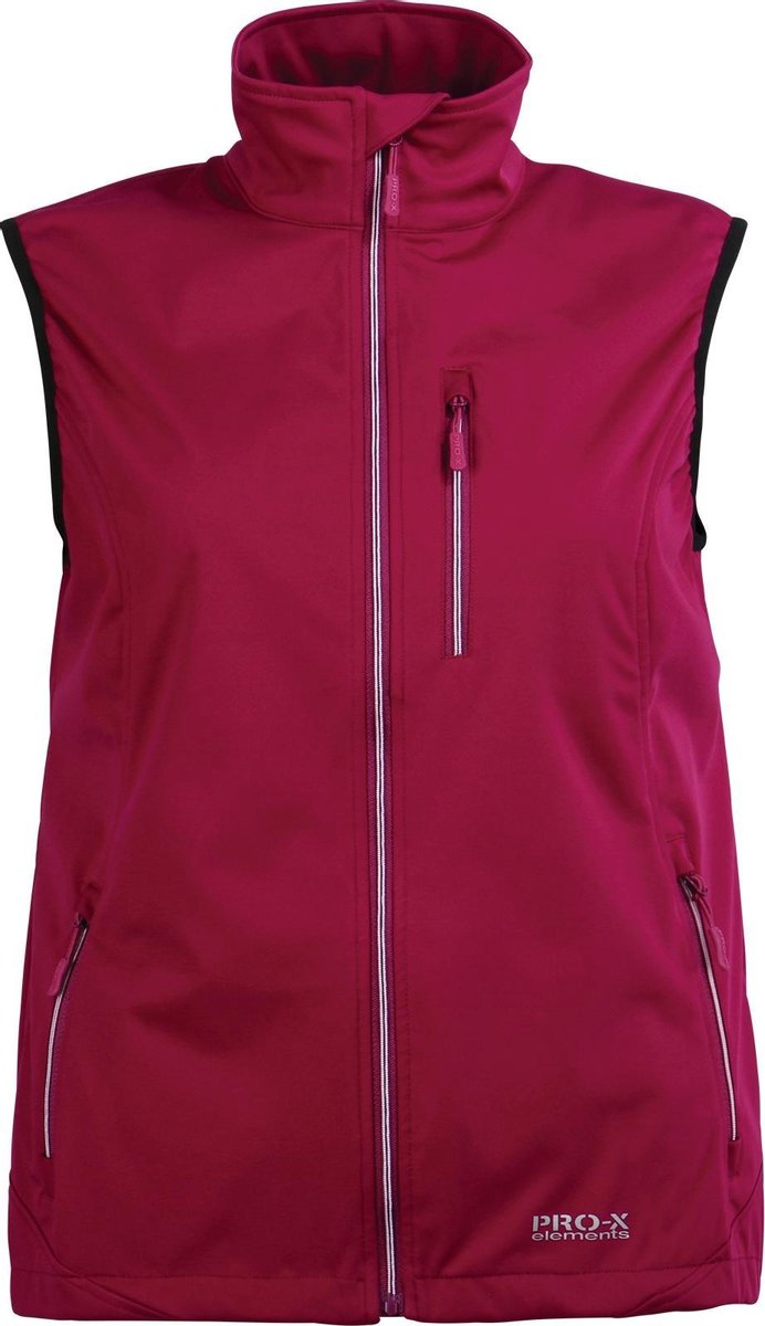 Pro-x Elements Sofshellvest Sina Dames Polyester Rood