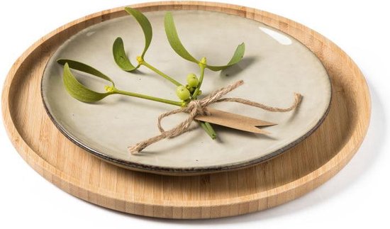 Assiette en bois de Bamboe - peut être personnalisée avec votre eigen  texte, image ou... | bol.com