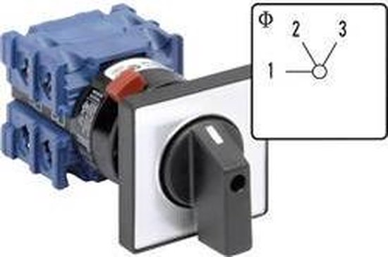 Kraus & Naimer CH10.A230.FT2 Commutateur rotatif à galettes 20 A 2 x 60 ° gris, noir 1 pc(s)