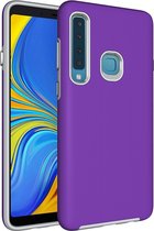 Samsung Galaxy A9 (2018) Hoesje - Mobigear - Anti-Slip Serie - Hard Kunststof Backcover - Paars - Hoesje Geschikt Voor Samsung Galaxy A9 (2018)