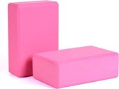 Yoga Blok - Set van 2Stuks - EVA Foam - Roze