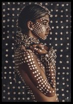 Punt. Poster - Dots Women Fotografie - 42 X 29.7 Cm - Grijs