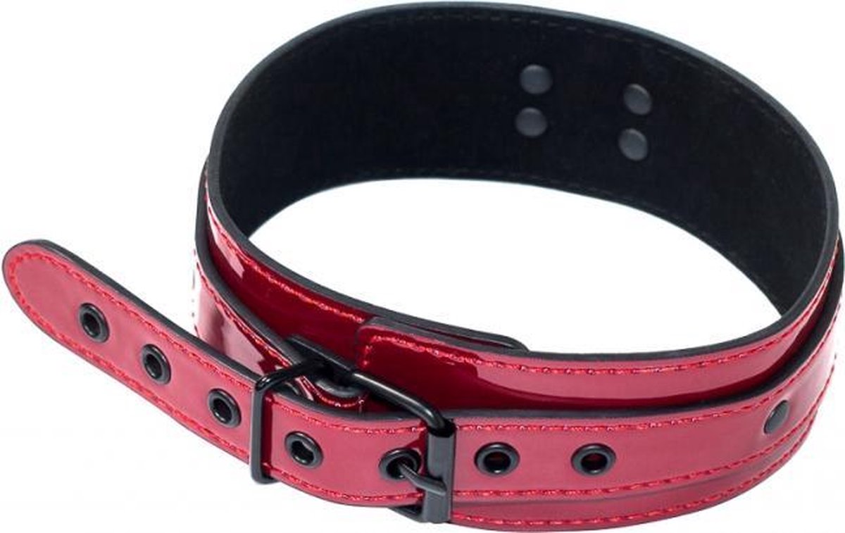 Goedkoopste Verstelbare Halsband zonder Riem - Collar - BDSM - Bondage - Luxe Verpakking - Party Hard - Eccentric - Rood