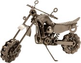 Off Road Motor Bike - Industrieel design van metaal - Gemaakt van hergebruikte mechanische onderdelen.
