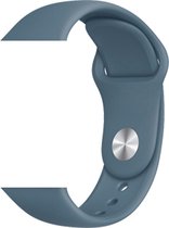 Ijs Blauw sport bandje geschikt voor Apple Smartwatch 42/44 mm S/M – YOUNIQ – iWatch Series 1/2/3/4/5/6/SE - Horloge Band Strap geschikt voor Apple watch