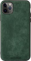 iPhone 11 Pro Max Hoesje Alcantara 2020 - Groen