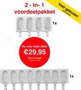 Magnum Pops 2 in 1 Set Siliconen IJsjes Vorm