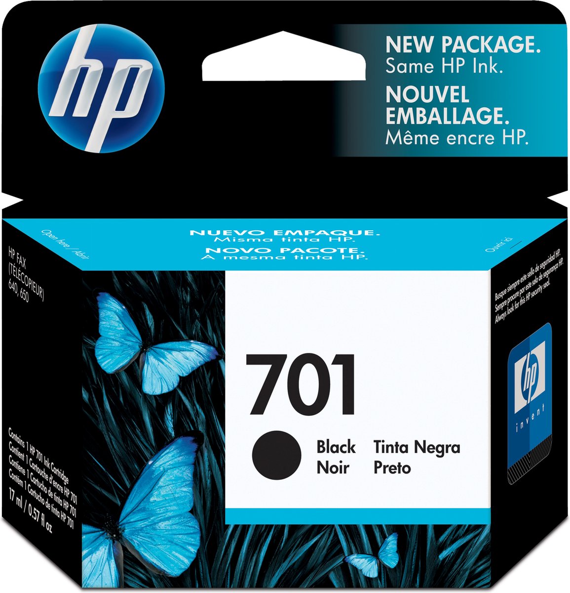 HP 701 Inktcartridge - Zwart