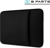 BParts - 13 inch Extra vak Laptop sleeve - Beschermhoes laptop - Laptophoes - Extra zachte binnenkant - Zwart