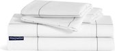 Soft Wonder-Edition beddengoed 135x200 cm wit/grijs geruit