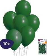 Groene Ballonnen - Helium Ballonnen - Jungle Decoratie - Jungle Versiering - Donker Groene Ballonnen - 10 stuks