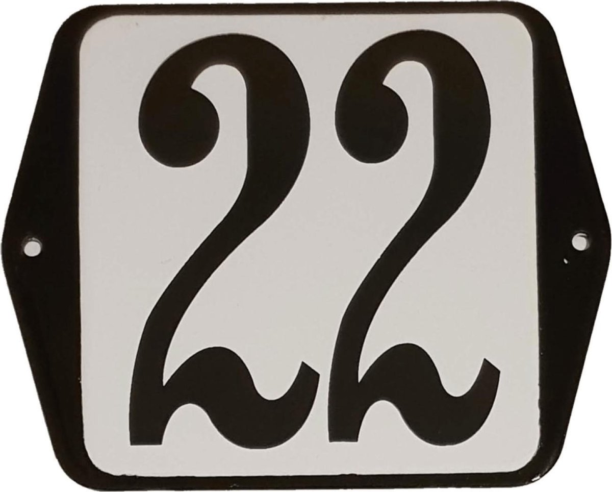 Huisnummer standaard nummer 22 | bol.com