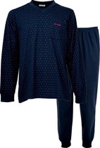 Gentlemen heren pyjama | MAAT 4XL | Cross V-hals | marine
