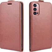 Oppo Reno 4 Pro 5G Hoesje - Mobigear - Serie - Kunstlederen Flipcase - Bruin - Hoesje Geschikt Voor Oppo Reno 4 Pro 5G