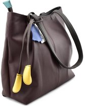 Soruka leren tas: handtas / shopper Celine Brown